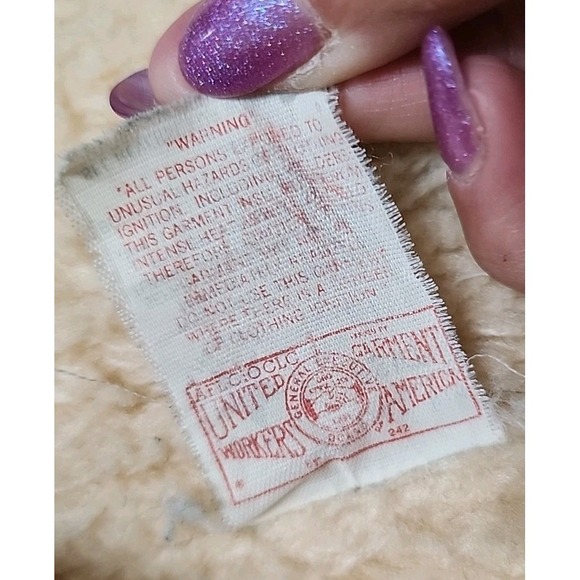 Vintage 80s Carhartt Denim Vest Men's  Large Tall Sherpa Lined Workwear Snap USA - Picture 7 of 16